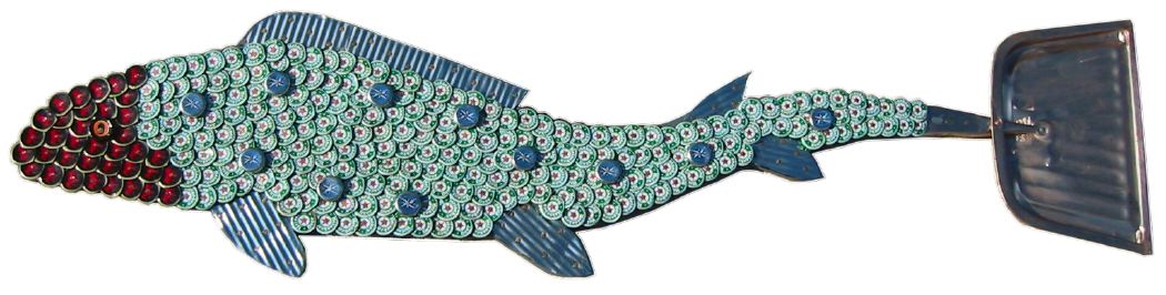 Bottle Cap Mosaic Fish No. 7, 2005