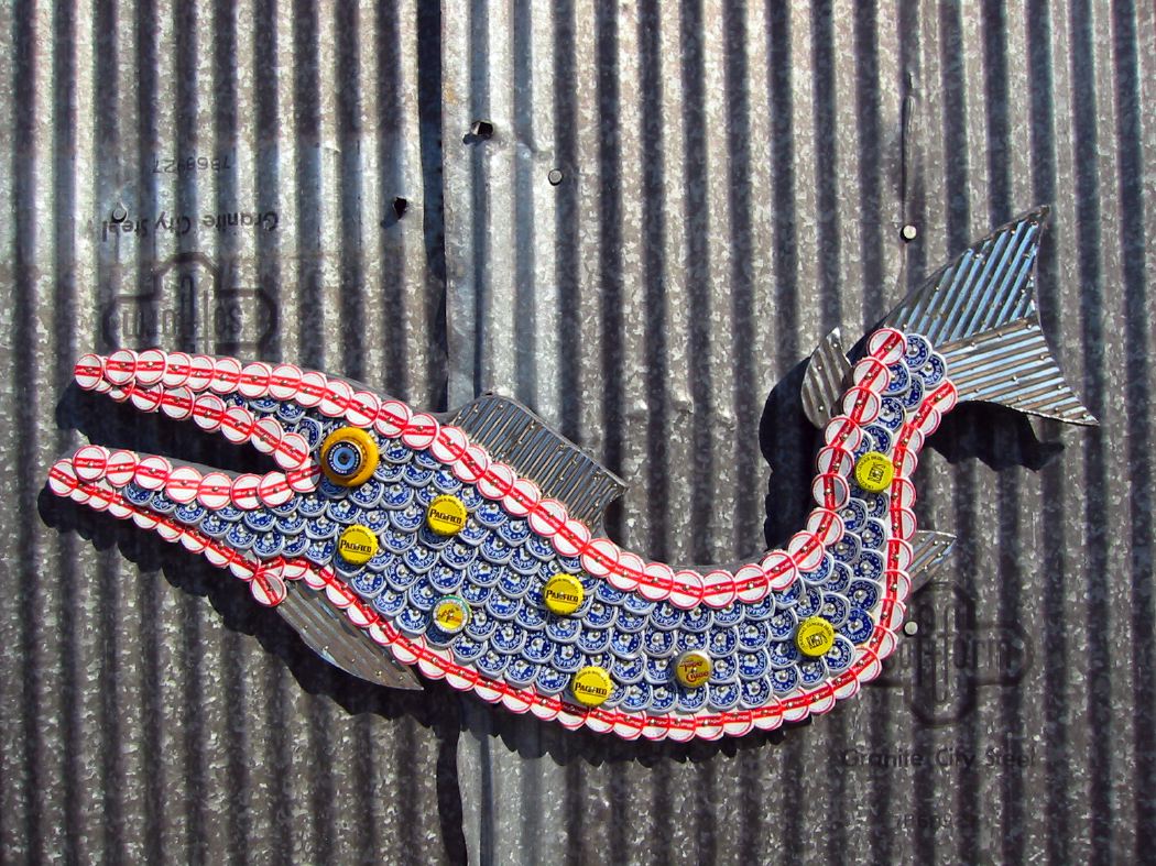 Bottle Cap Mosaic Fish No. 17, 2006