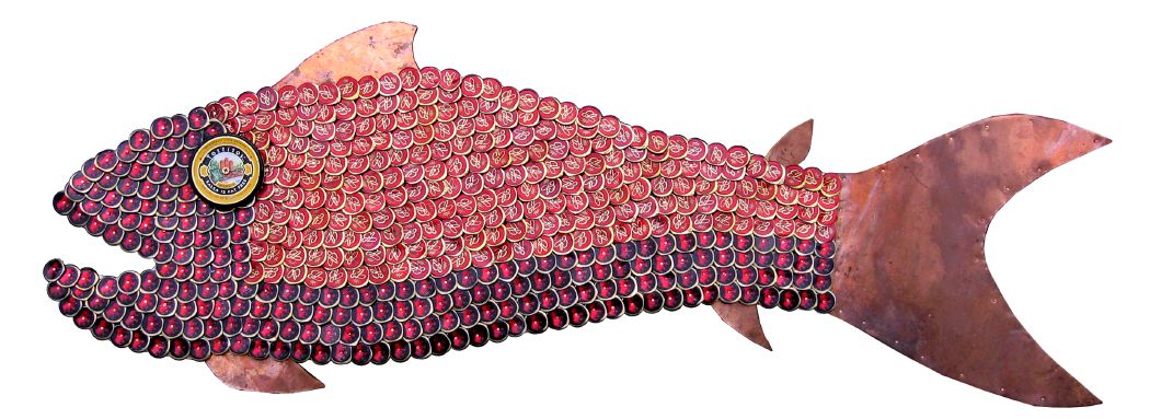 Bottle Cap Mosaic Fish No. 49, 2009