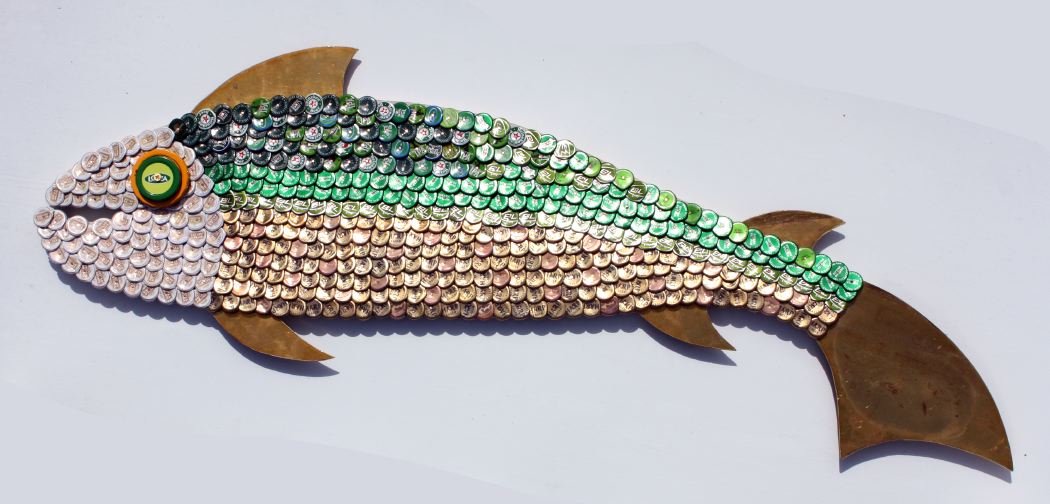 Bottle Cap Mosaic Fish No. 54, 2007