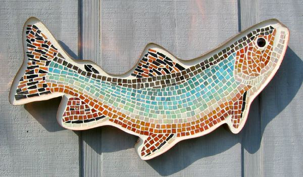 Brook Trout Glass Mosaic No. 2